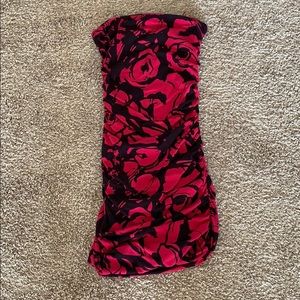 Strapless short tube dress